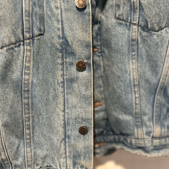 Vintage wrangler hero grunge denim jacket sz large. Casual 90’s - Picture 5 of 9